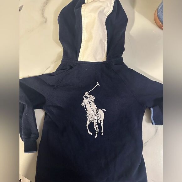 Polo Ralph Lauren Other - Polo Ralph Lauren Blue Hoodie Shirt 3/3T